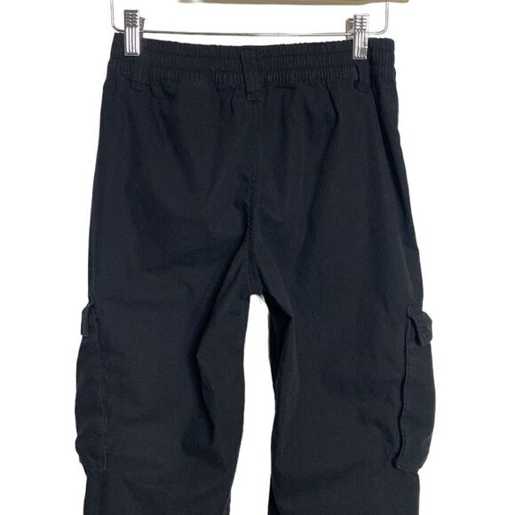 DIVIDED H&M Black Cotton Cargo Elastic Waist Pants - Picture 3 of 9